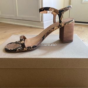 New in box Madewell block heeled sandals. US size 8.